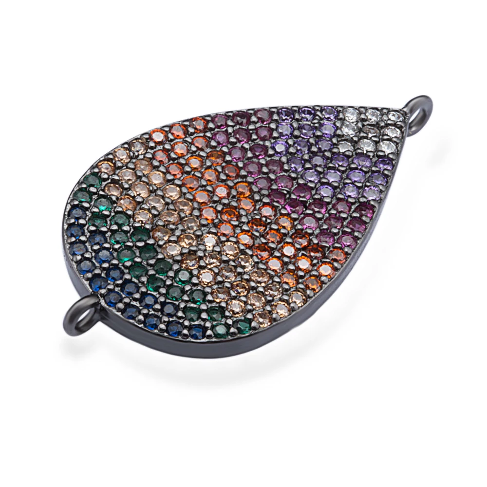 Ювелирные изделия микро ПАВЕ циркониевый Шарм соединитель аксессуары для женщин