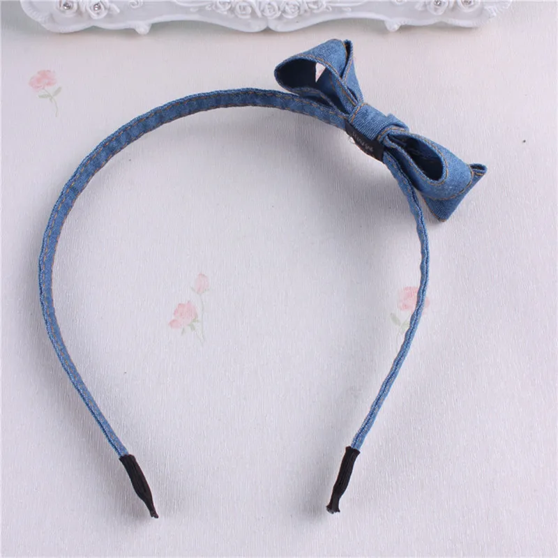 Оптовая продажа Высококачественная джинсовая повязка для волос аксессуар