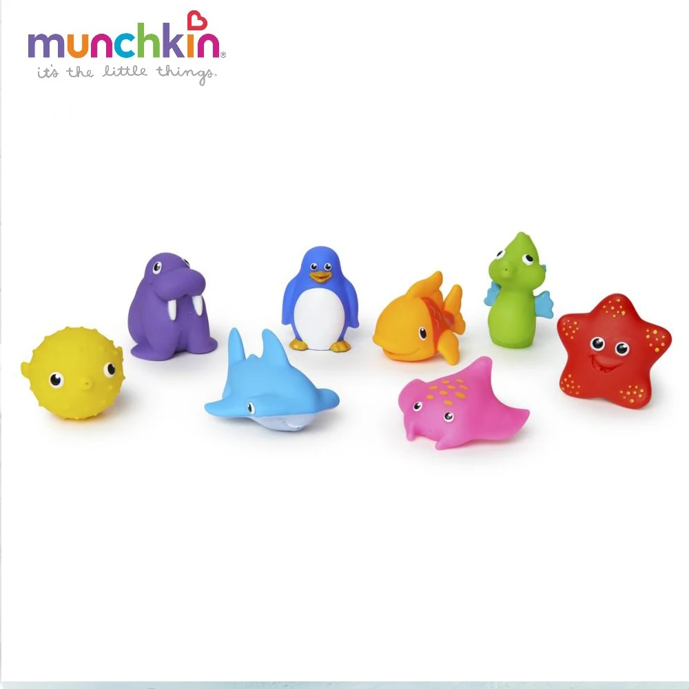 Игрушка для ванны Munchkin Морские животные 8 шт от 9 мес|Игрушки ванной| |