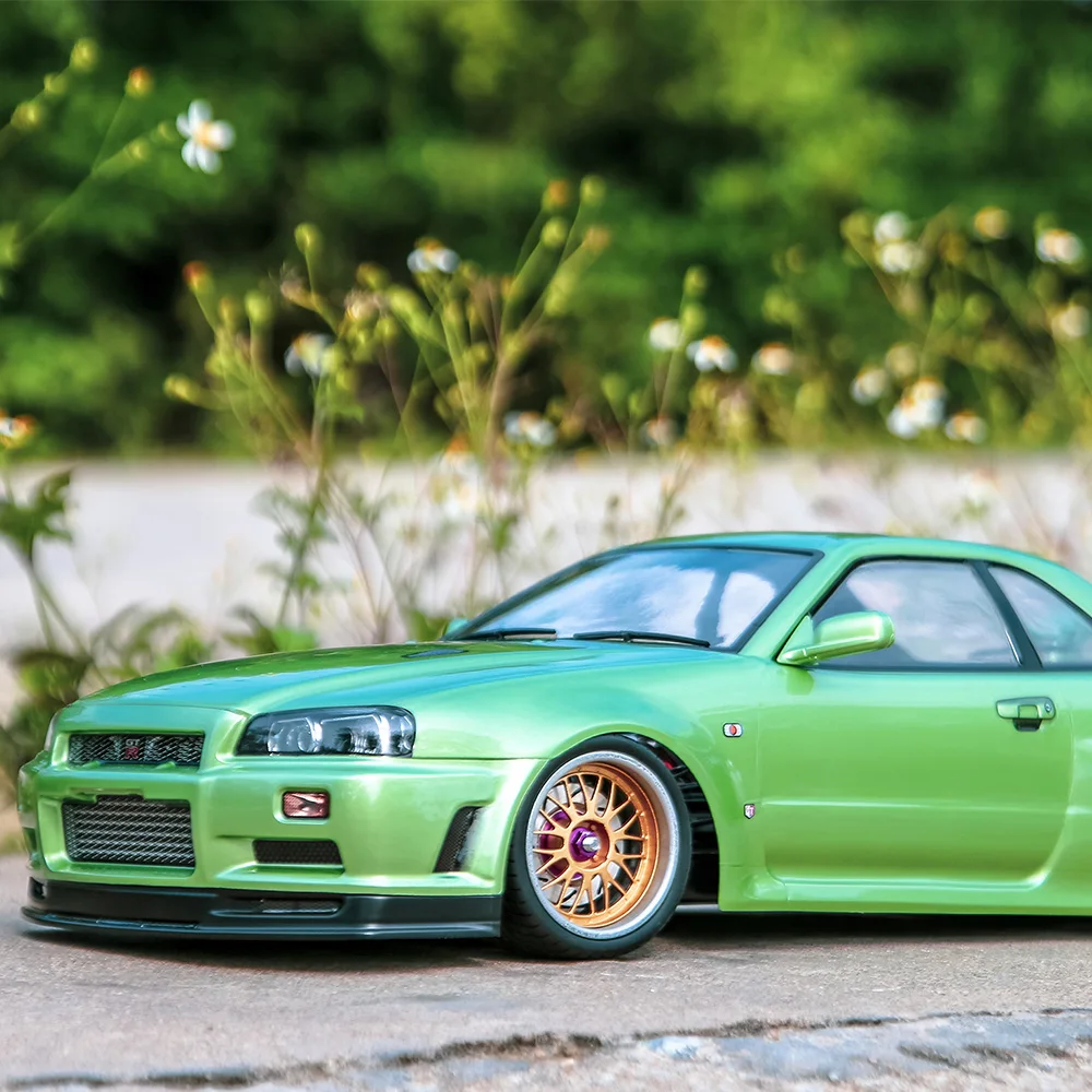 48645 NissanSkyline (R34) Finished DIY RC Car Body Shell Frame for 1/10 Electric Touring Racing Cars Truck Parts | Игрушки и хобби