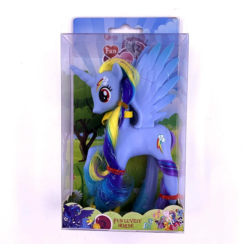 My little pony, 14 см, ПВХ, радуга, милый, ПВХ, единорог, маленький пони, лошадь, фигурки, куклы для девочек, подарок на день рождения, Рождество