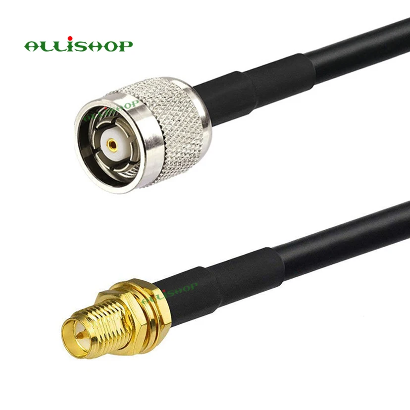 

RF LMR200 Pigtail Low Loss Cable RP TNC Male Plug to RP SMA Female Jack Coaxial Antenna Connector 1M 3M 5M 8M 10M 12M 15M