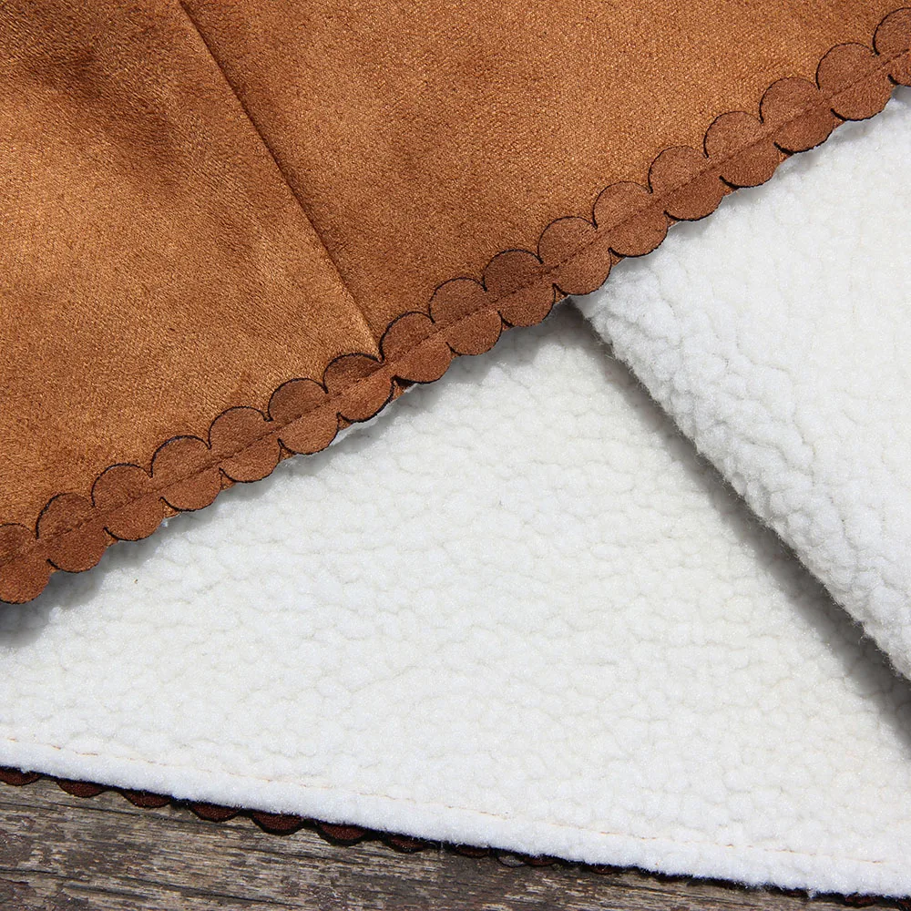 Детское платье с искусственным мехом леопардовым принтом | Детская одежда и