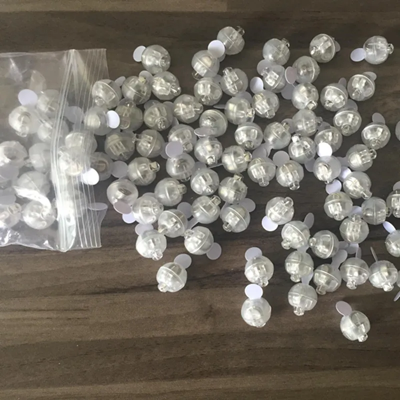 

50Pcs/set Round Shape Blue Mini Ball Balloon Lamp For Paper Lantern Wedding Christmas Party Floral Decoration