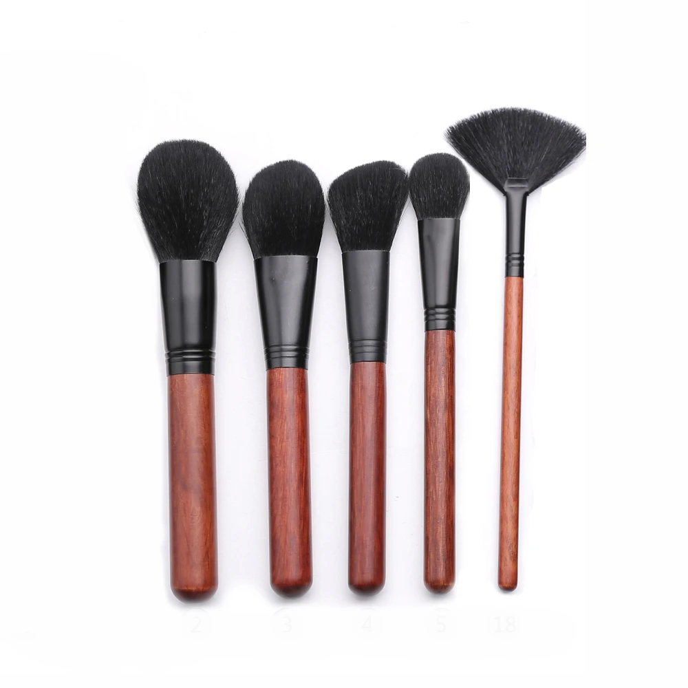 Набор кистей для макияжа из козьего синтетического волоса профессиональная