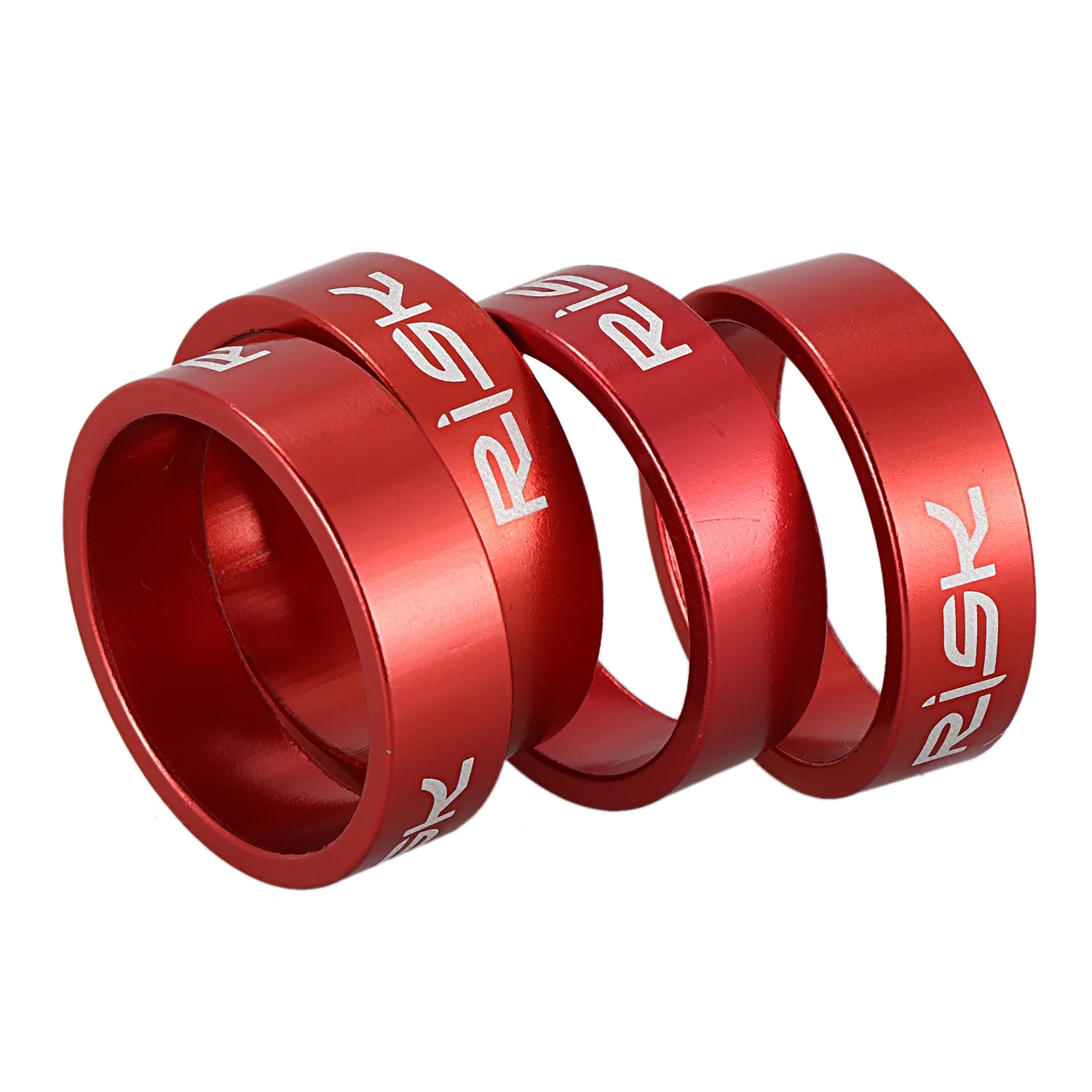 SHGO RISK 4 шт. шайба для велосипедной гарнитуры алюминиевый сплав горного велосипеда