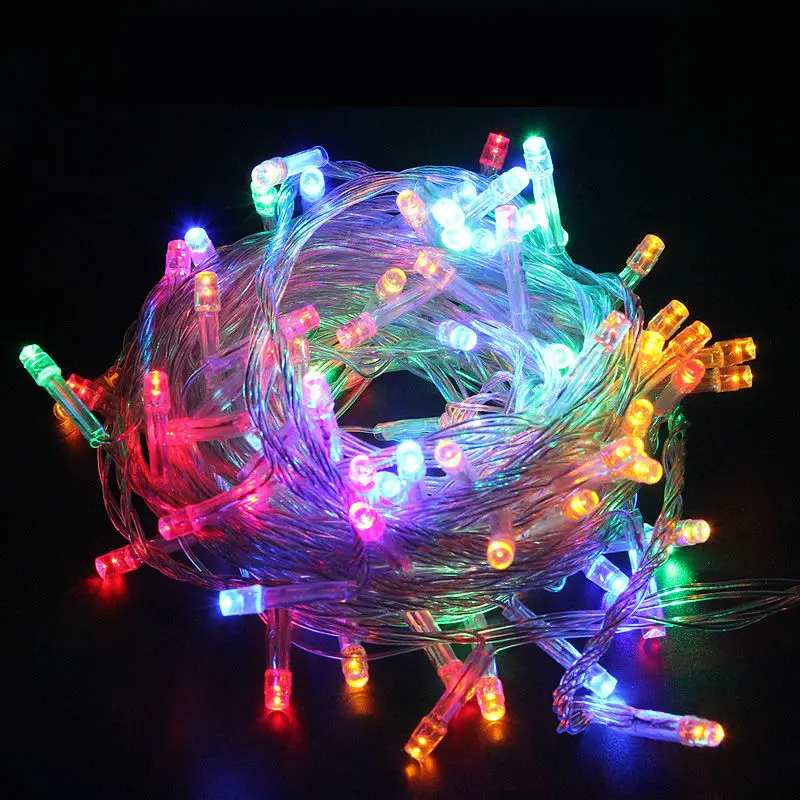 Светодиодная гирлянсветильник 220 В 10 м 100 светодиодов|10m 100led|led lighting outdoor lightinglighted