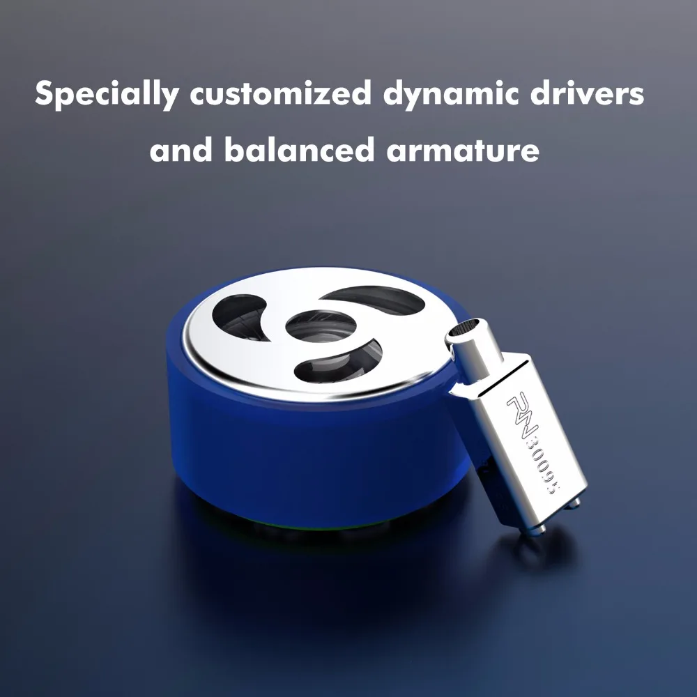 Наушники RevoNext RX8 двойные драйверы съемный кабель В Ухо Аудио мониторы