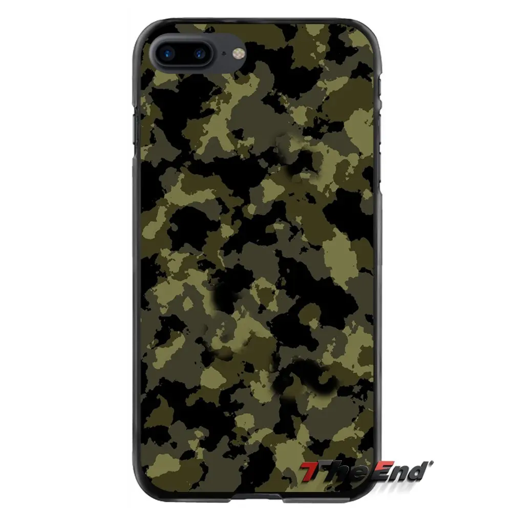 Для Apple iPhone 4 4S 5 5S 5C SE 6 S 7 8 Plus X iPod Touch камуфляж аксессуары телефон