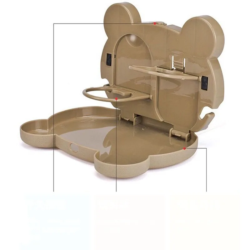 Автомобильный ящик для хранения складной держатель напитков с мультяшным