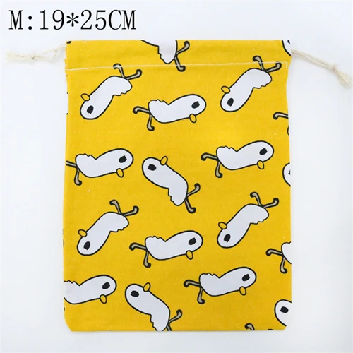 Style 2 M ETya женский хлопковый мультяшный Симпатичный мешочек на шнурке свежая дорожная косметичка женские косметички чехол Чехлы для обуви сумка - Цвет: Style 2 M