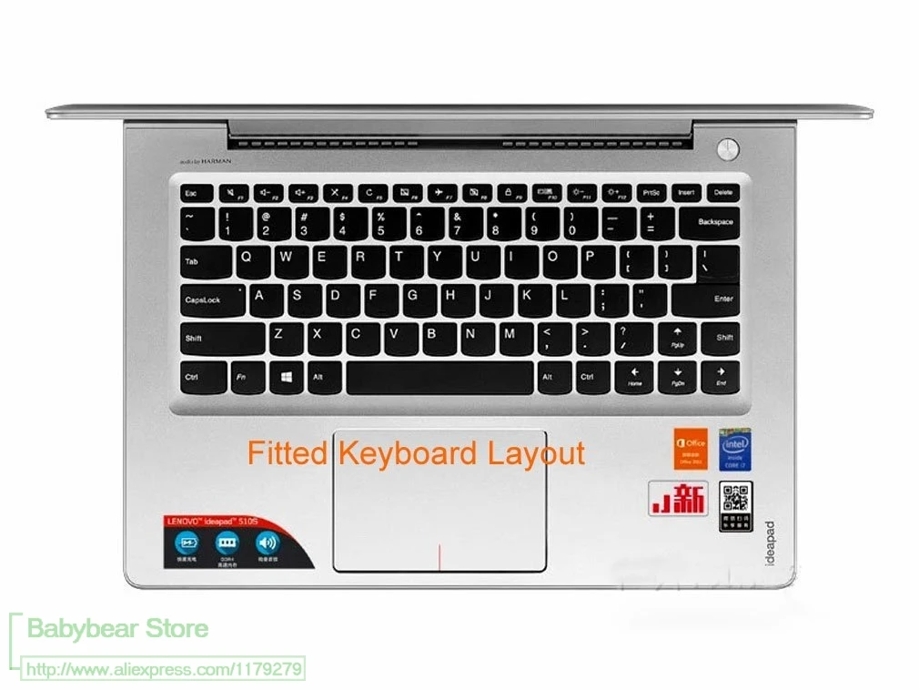 Защитный чехол для клавиатуры из ТПУ защитный Lenovo V310-14 деловой E42-80 yoga710-14 YOGA 5 PRO