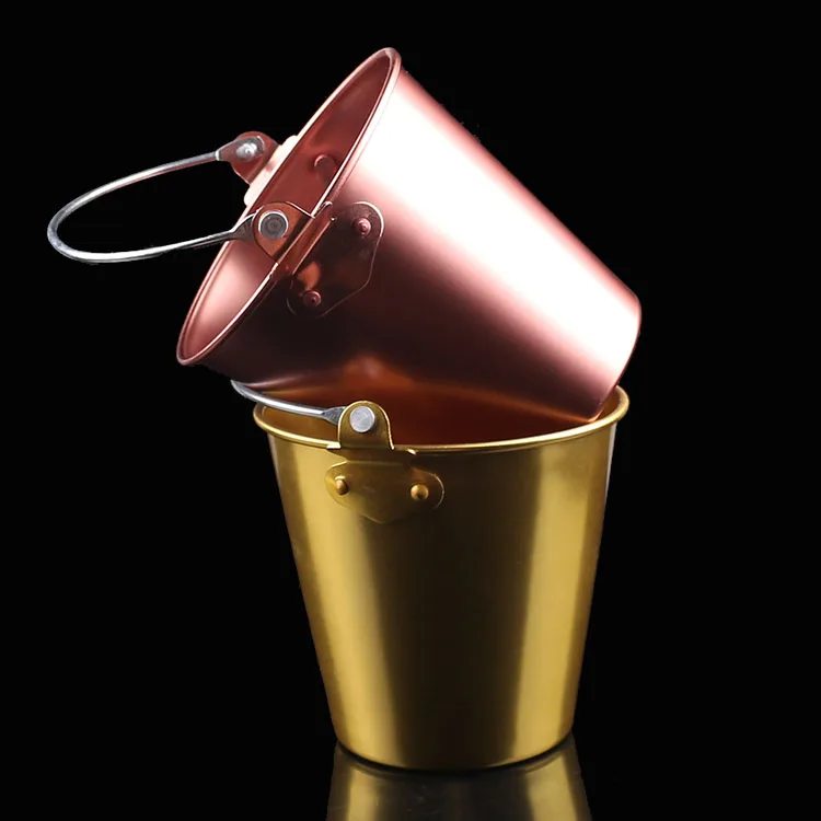 1.25L/1.75L серебряное/медное/золотое/синее/зеленое ведро для льда из нержавеющей стали, ведро для льда, вина, шампанского, охладитель пива, ледяная бочка