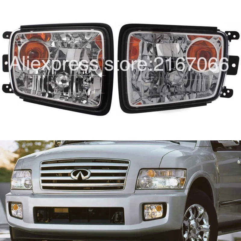 Противотуманные фары для Infiniti QX56 2004 2005 2006 2007 2008 QX4 2001 2002 2003 пара фар дальнего