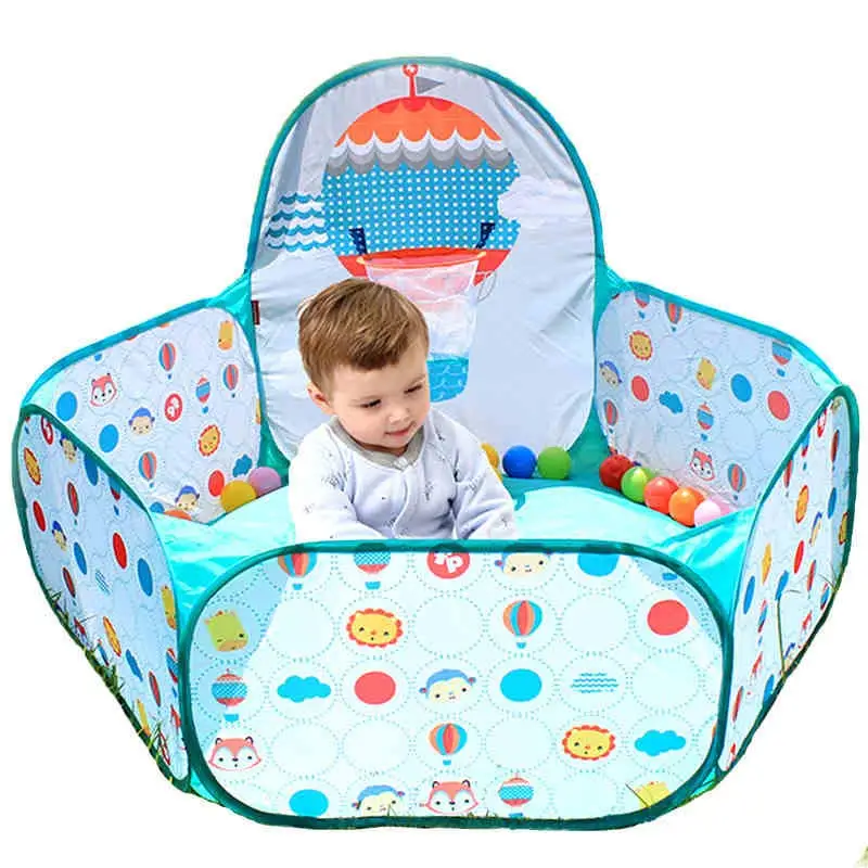 Детский манеж поп шестигранный пластиковый детский легко носить с собой 6
