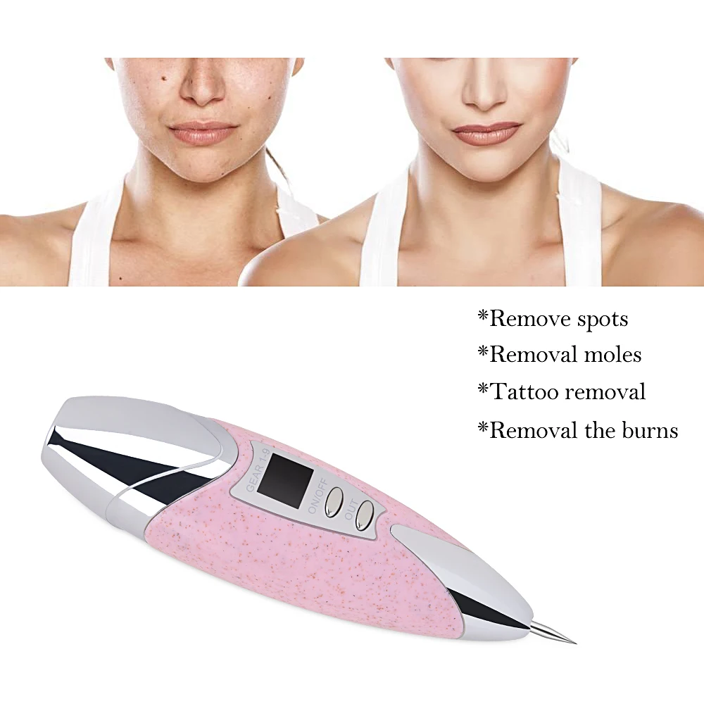 9 зубчатая ручка для удаления пятен кожи лазерное удаление моль плазменная