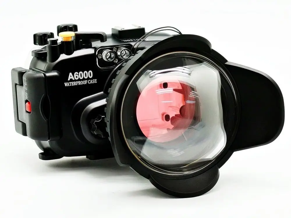 Водонепроницаемый корпус для подводной камеры 40 м + широкоугольный объектив