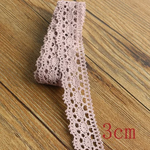 3CM 5yards 2-6 см 5 ярдов цветные кружева высокого качества Кружева Хлопок Кружева Шитье домашнего интерьера аксессуары для одежды DIY материал - Цвет: 3CM 5yards
