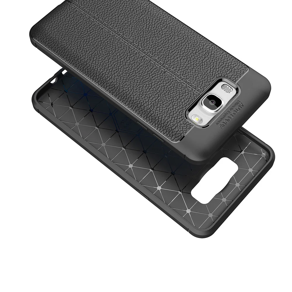 For Samsung J5 2016 Case Lenuo Luxury Litchi Pattern Silicone TPU Back Cover Soft Phone Galaxy J510 phone shell |