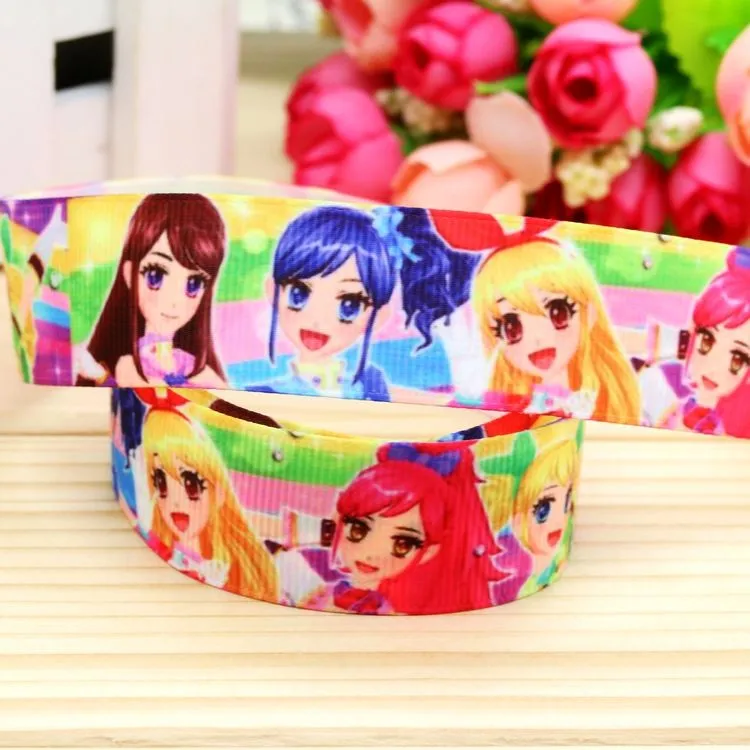 7/8 '', головная повязка с angely printed grosgrain, бант для волос, вечерние украшения,, OEM 22 мм D359