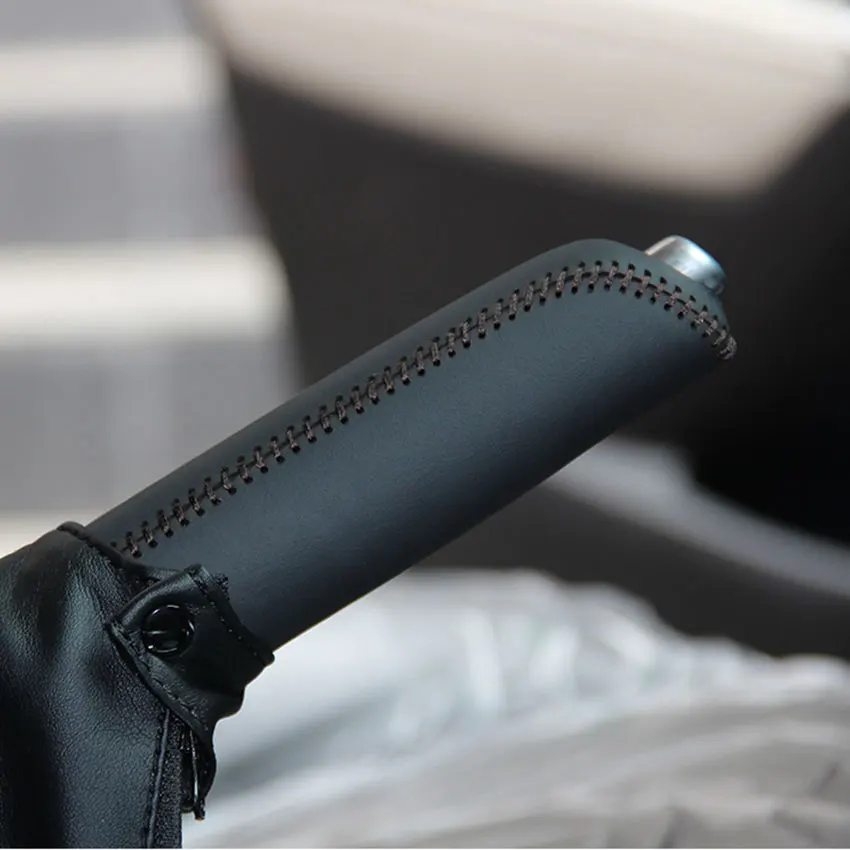 

Автомобильные чехлы Yuji-Hong для ручного тормоза, чехол для Mazda CX-5 2013-2014, Mazda 3 Axela 2014-2017, чехол из натуральной кожи