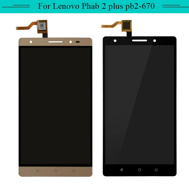 Полный ЖК дисплей для Lenovo Phab 2 Plus PB2 670M 670Y Phab2 670N с сенсорным экраном в сборе|Экраны