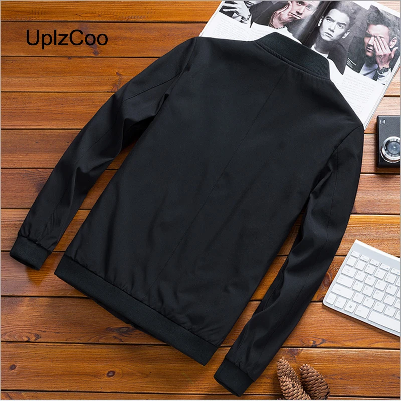 UplzCoo 2019 Spring Autumn New Men's Jacket Thin Section Youth Fashion Korean Slim Casual Hip Hop Bomber FM118 | Мужская одежда