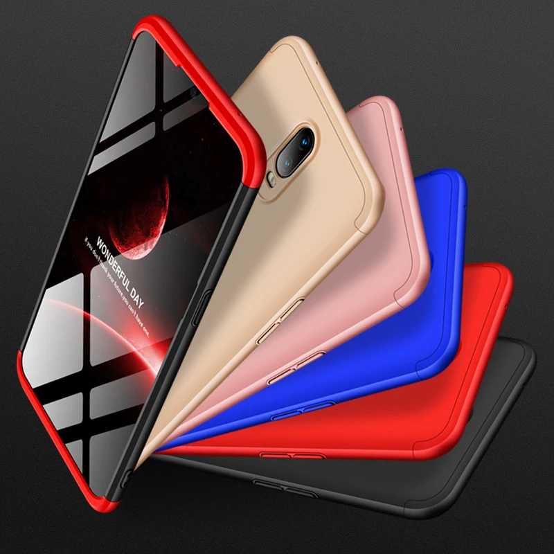 

For OPPO R17 R 17 Case 360 Degree Full Body Cover Case For OPPO R17 Hybrid Shockproof Case With Tempered Glass Film for OPPO R17