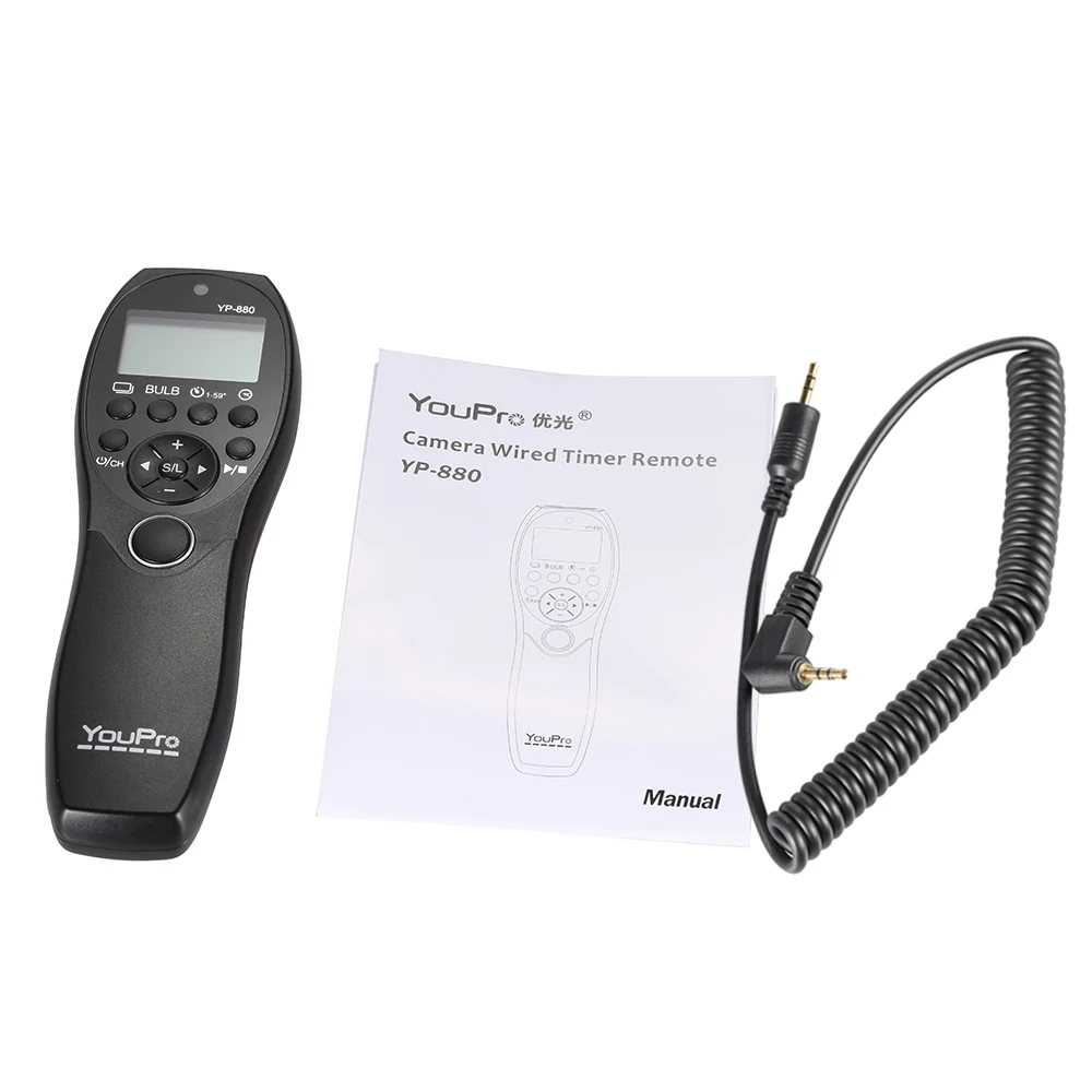YouPro YP-880 S2 камера проводной спуск затвора таймер дистанционное управление ЖК-дисплей для sony A58 A7R A7 A7II A7RII A7SII DSLR камера