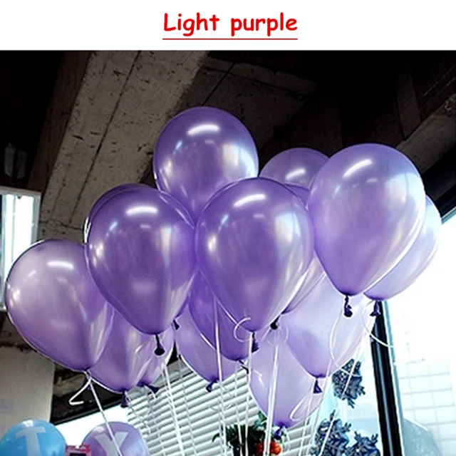 Light purple 10 шт. розовые латексные гелиевые шары 10 дюймов воздушные шары в форме сердца надувные свадебные украшения воздушные шары с днем рождения - Цвет: Light purple