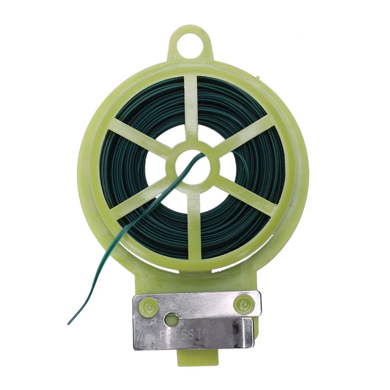 Гибкий 30 м садовый рулон твист провод W/Диспенсер и резак Поддержка