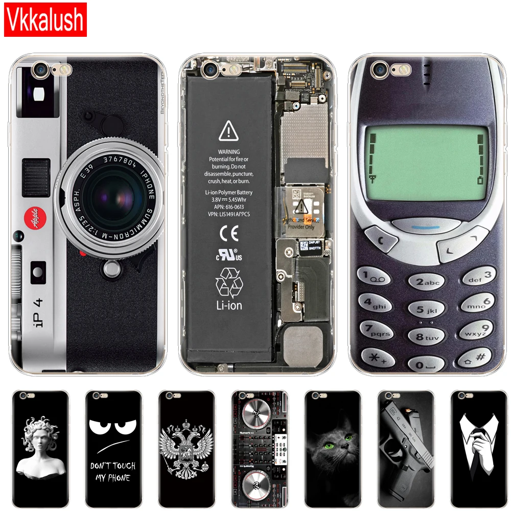 Для iphone 5S, 5 S, Se, 4, 4S, чехол из мягкого ТПУ для телефона, чехол для Apple iphone 6 s, 6 S Plus, Fundas Coque Bumper