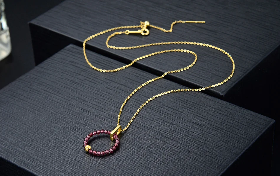 ORSA JEWELS, натуральный камень, чистое 925 пробы серебро, женские серьги, ожерелья, черная шпинель, красный гранат, хорошее ювелирное изделие SS34