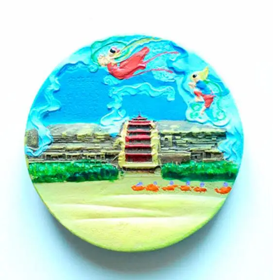 Danhuang, Gansu, внутренняя монгольская, тибетская, внутренняя монгольская 3D магниты на холодильник Китай сувениры для туристов магнитные наклейки на холодильник - Цвет: 002