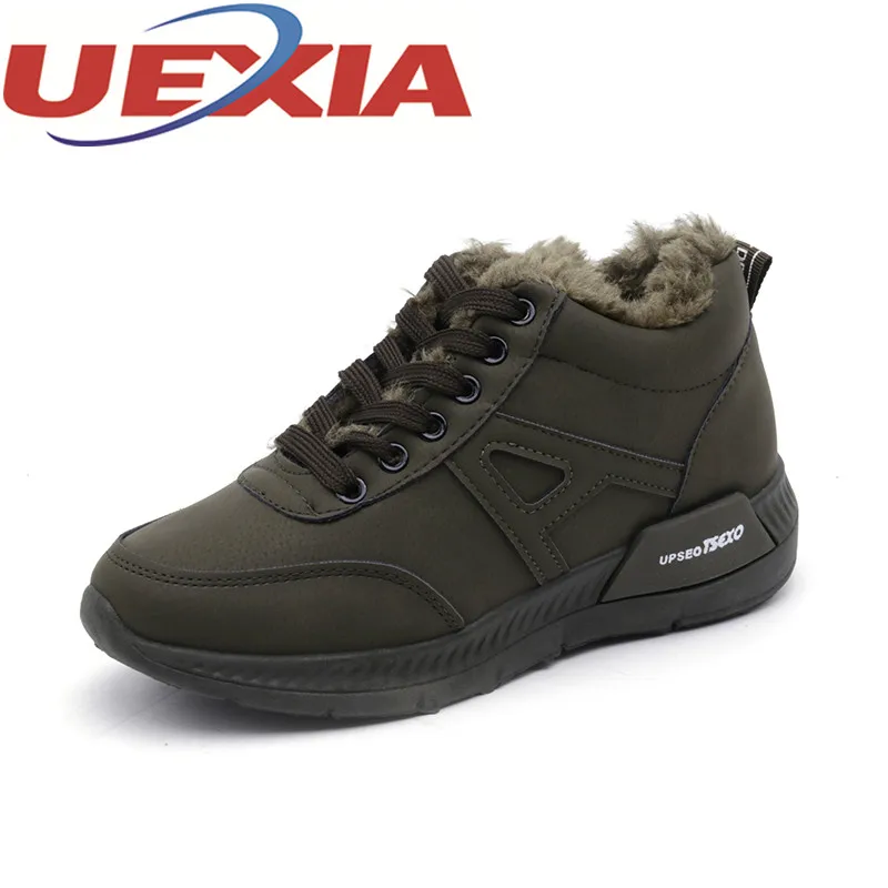 Женская повседневная обувь с мехом зимняя удобная теплая хлопковая женские