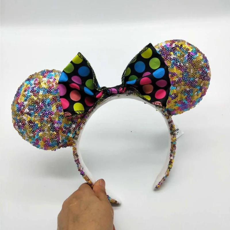 O Disney 3D повязка на голову аксессуары Микки Маус Дональд Дак мультфильм стерео Пряжка для волос плюшевая повязка для волос резинки для девочек праздничные подарки на день рождения - Цвет: O