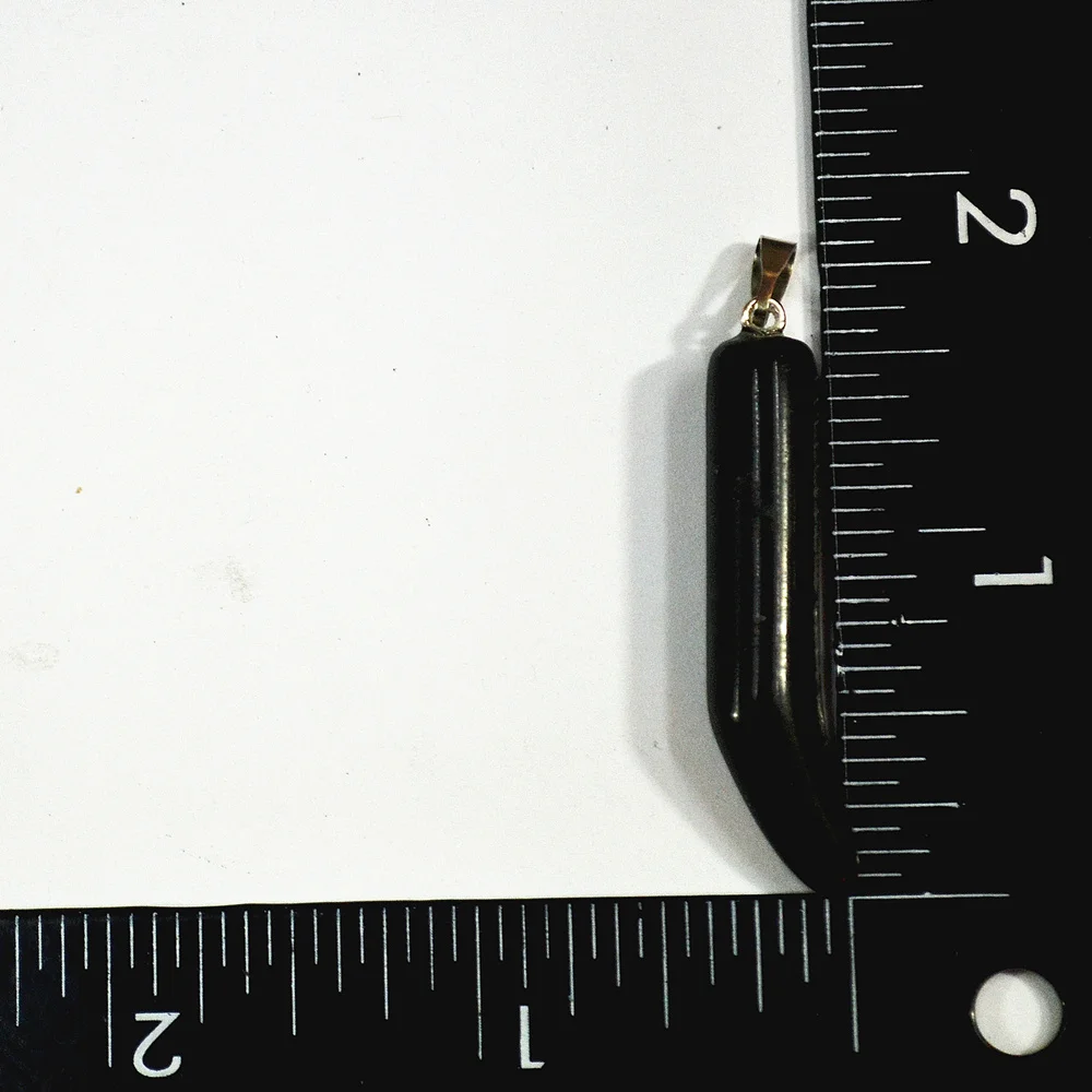 Новые модные черные Ониксовые подвески из натурального камня амулеты Ox horn chilli