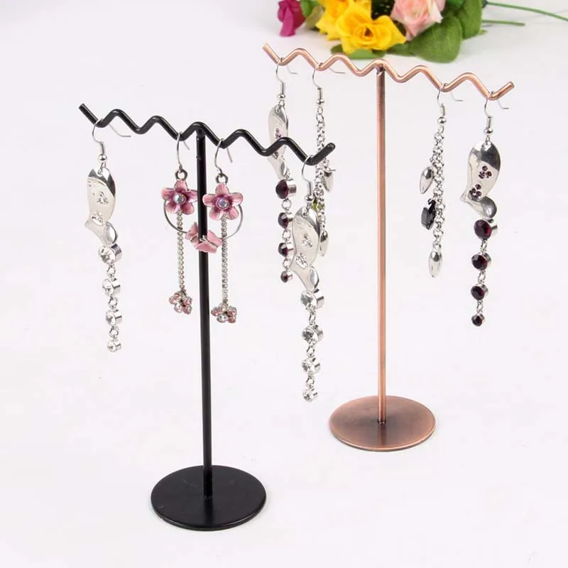 Новая акриловая Металлическая Витрина для украшений стенд кисточкой Длинные