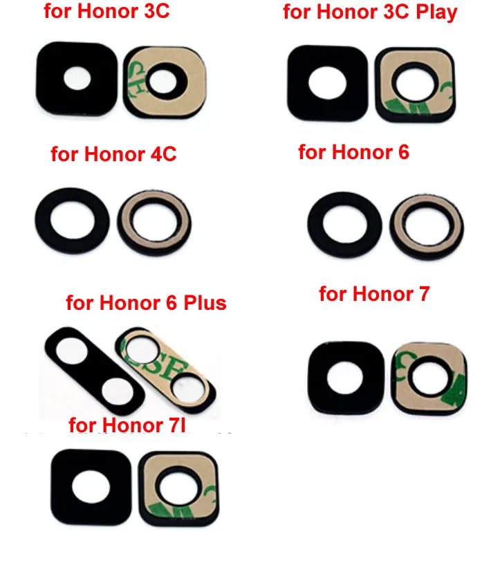 Оригинальная новая задняя камера стеклянная крышка объектива + адхенсивная