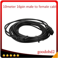car cable 10 meter 32ft obd2 16pin male to female extension diagnostic tool cable connector 10meter obd ii 16 pin cable