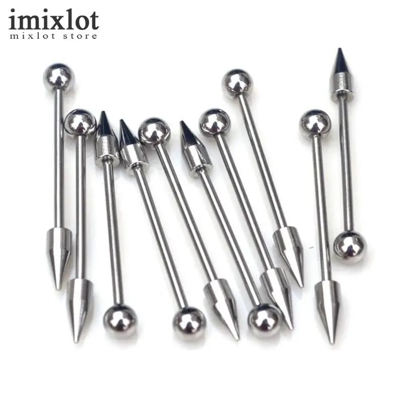 Imixlot 5 шт./лот Нержавеющая сталь бровей живота пупка губ язык нос пирсинг Bar Ring Labret