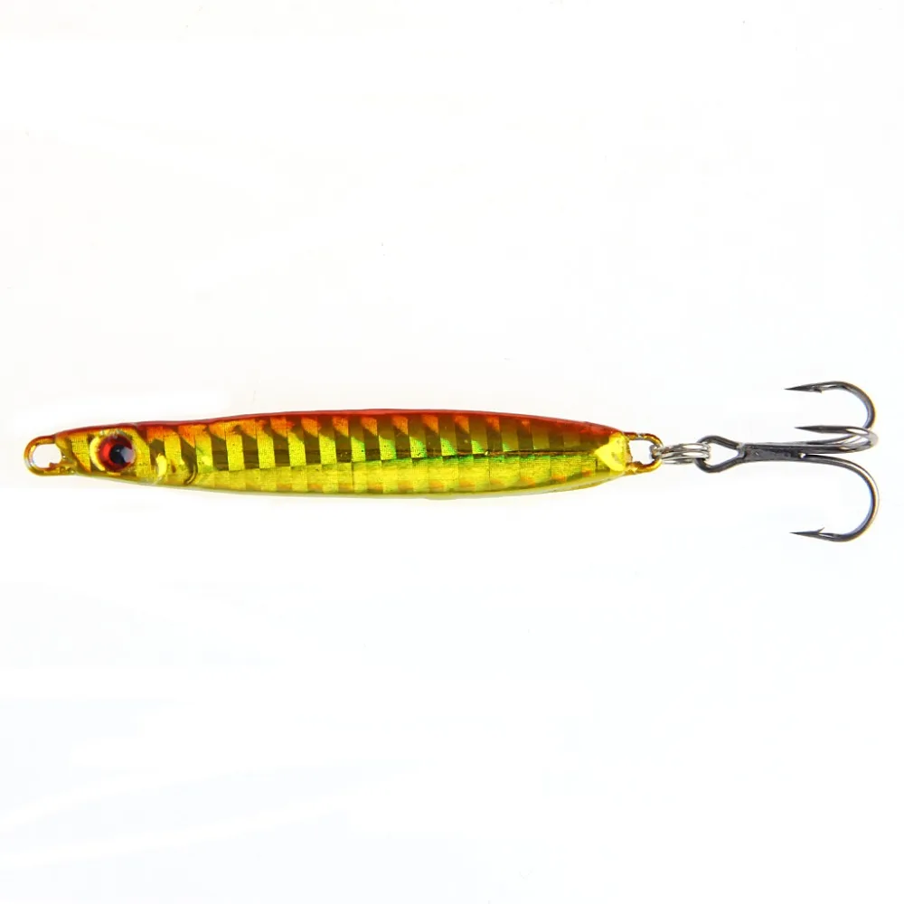 Металлическая приманка ложка 1 шт. 3 крючка 15 г для морской рыбалки|spoon bait|fishing