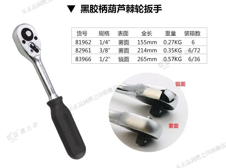 

BESTIR TOOL taiwan brand CRV steel 1/4" 3/8" 1/2" ratchet spanner wrench auto tool