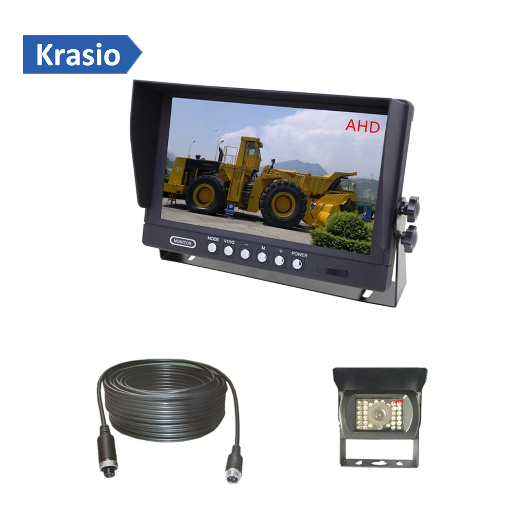 9 дюймовый ЖК монитор AHD + камера заднего вида HD 720P кабель для большой резервной