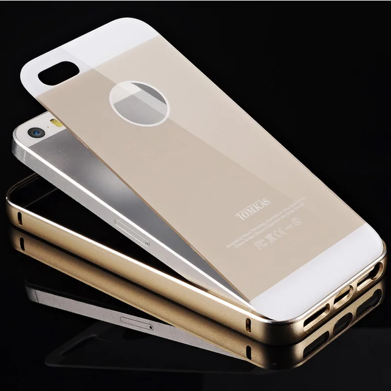Tomkas Ультратонкий 0.025кг алюминиевый чехол для iPhone 5/5S роскошная металлическая