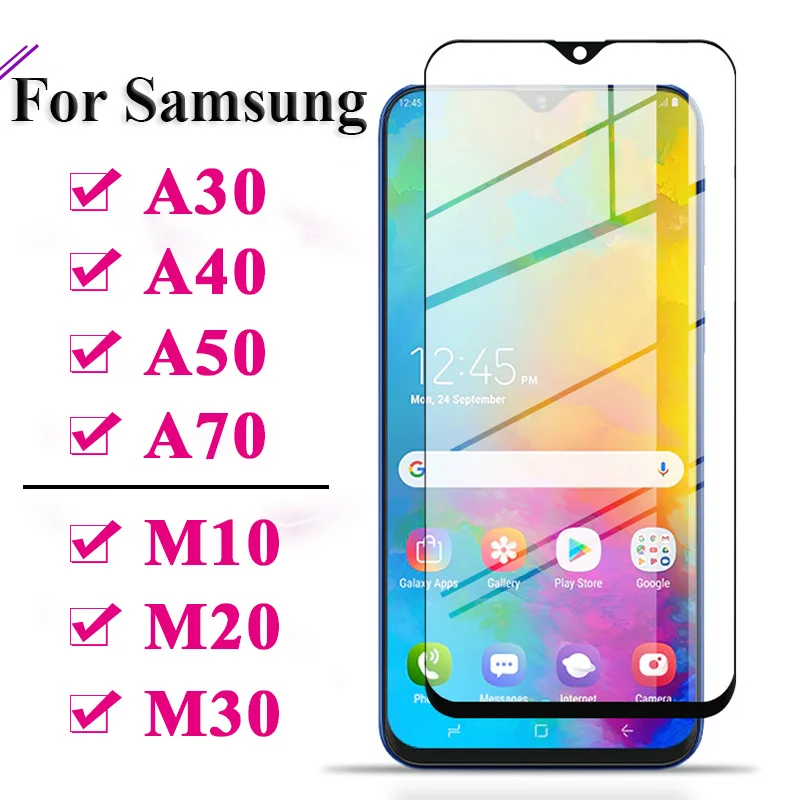 Защитное стекло для galaxy a30 a40 a50 a70 samsung m10 m20 m30 защитная пленка экрана samsong a m 10 20 30 40 50