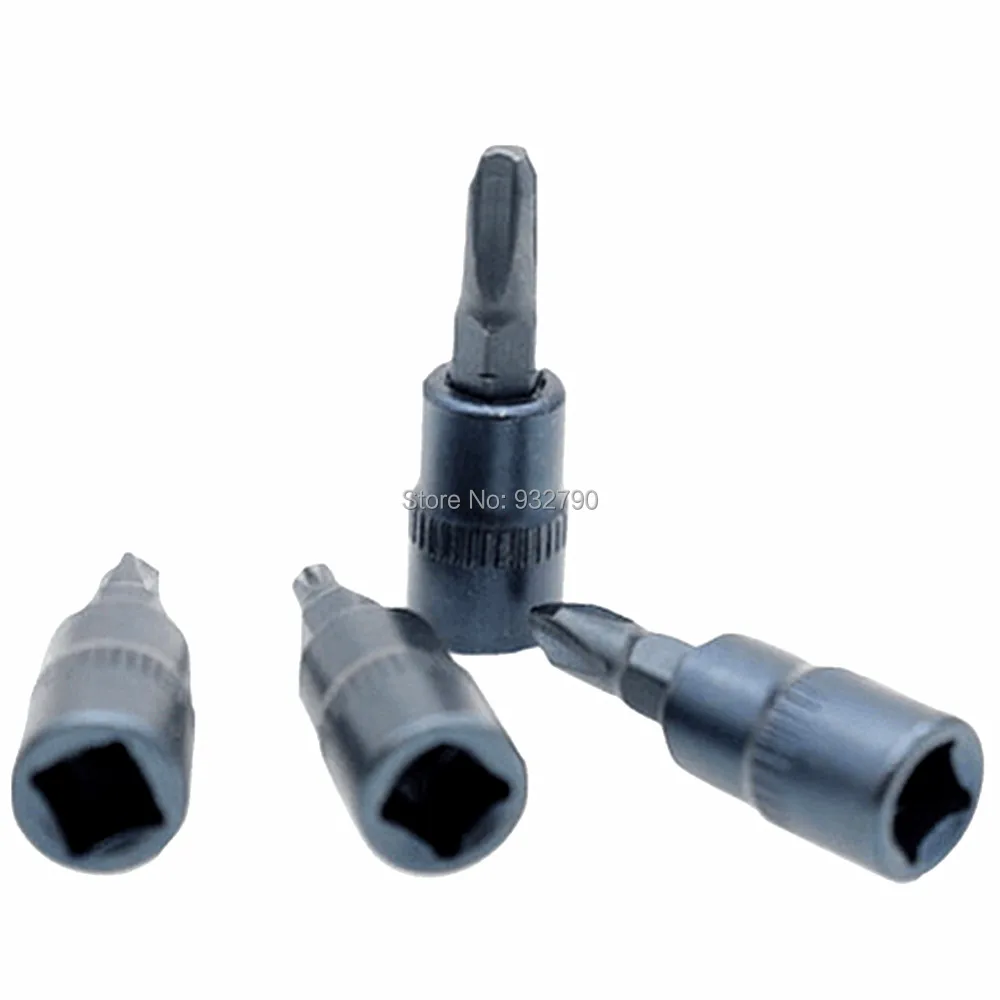 4 шт. отвертка Philips Bit Sockets PH0 PH1 PH2 PH3 Набор отверток хромированных ванадиевых винтов