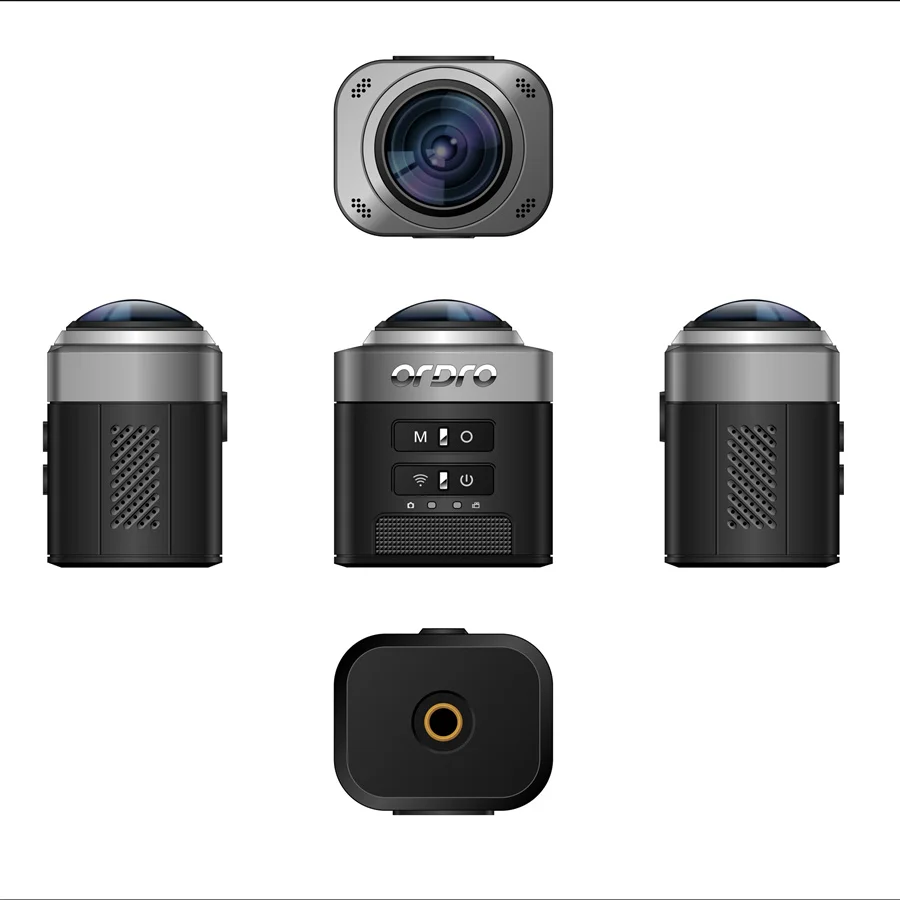 1080 P HD 360 Камера Двойной объектив панорамный компактный мини VR для samsung OPPO huawei LG