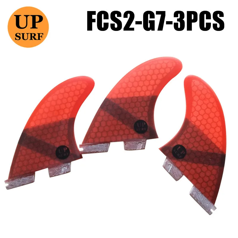 G7 red 3pcs Плавники для серфинга G7/G5/Gl/K2.1 fcs ii плавники fcs 2 quad quilla surf fcs2 surf gl плавники fcs 2 quad 4 штуки quad - Цвет: G7 red 3pcs