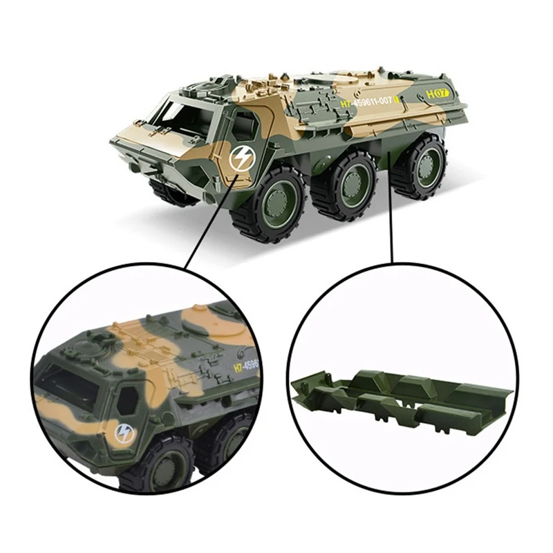 1:52 сплав оттяните назад военный автомобиль модель высокая моделирования военный грузовик Танк вертолет самолет игрушка